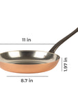 Tinned copper frying pan