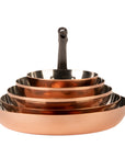 Tinned copper frying pan