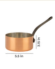 Tinned copper saucepan