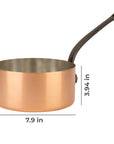 Tinned copper saucepan