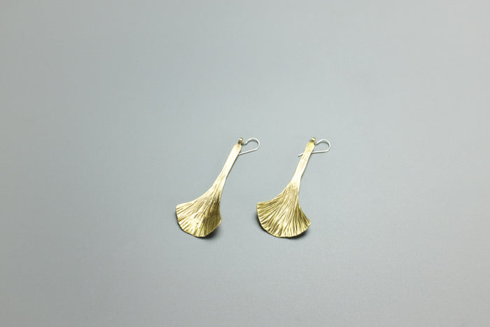 Ginkgo Earrings (patina)