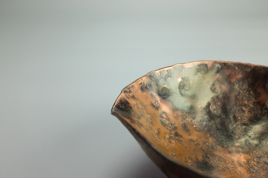 Flamed Copper Bowl