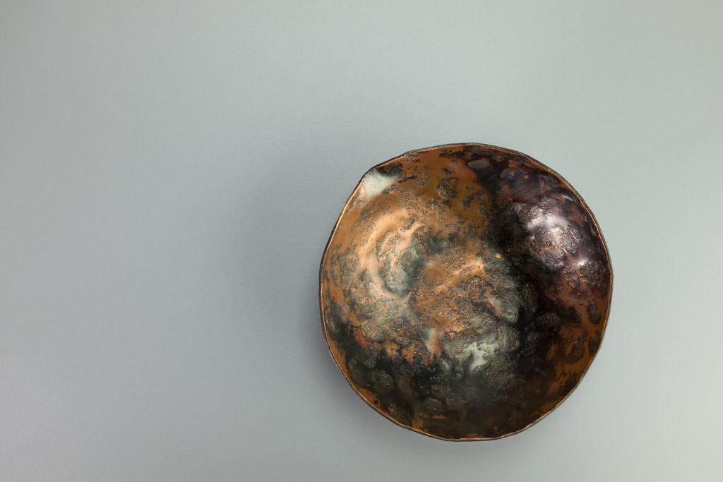 Flamed Copper Bowl