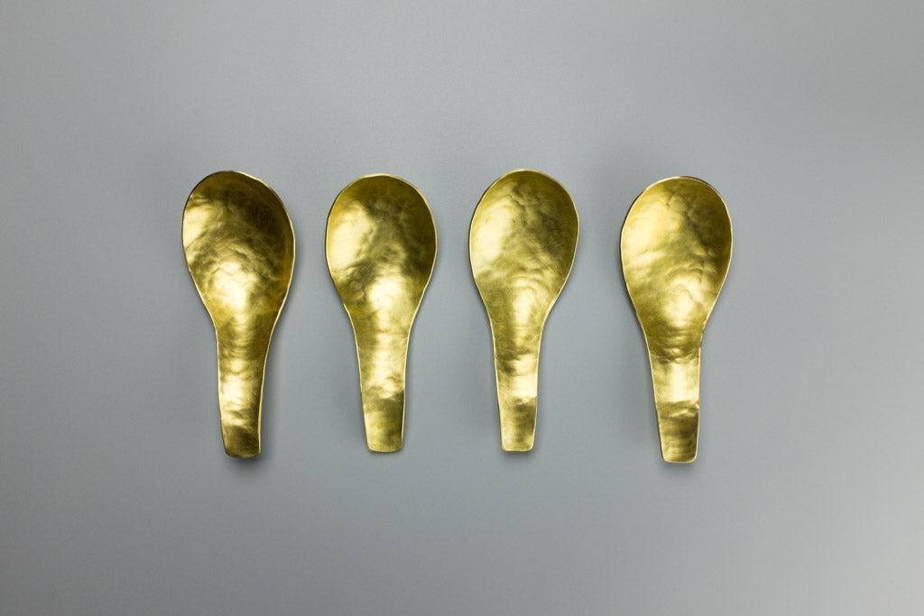 Brass Noodle Spoons