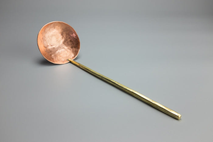 Round Ladle in Copper and Brass