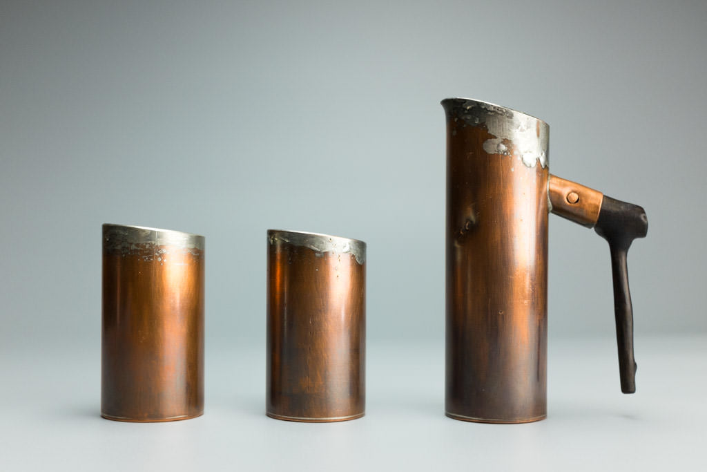 Copper Sake Set