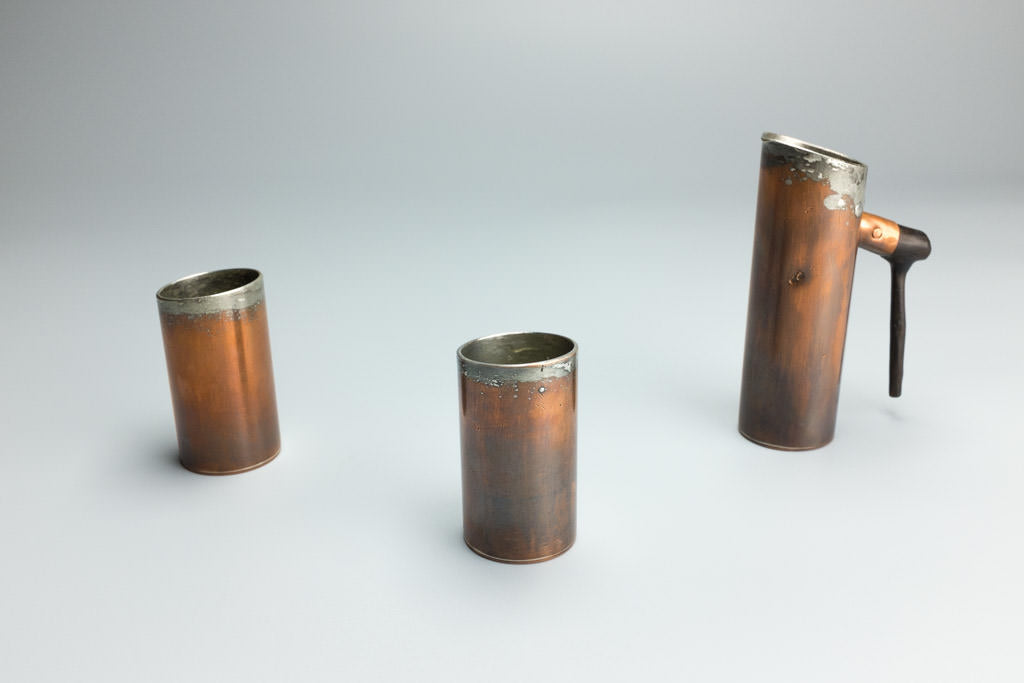 Copper Sake Set